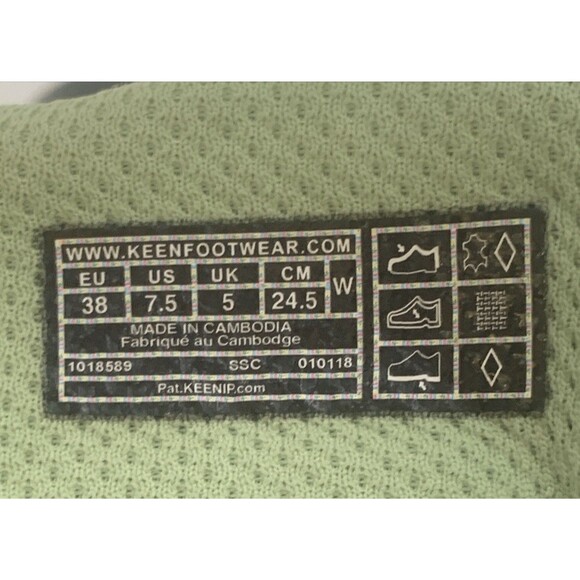 Keen Targhee Vent Mid Women’s Size 7.5 |Fumo/Quiet Green| Hiking Shoes Outdoors - Picture 10 of 12